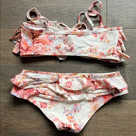 Zimmermann Floral Ruffle Bikini Set - Picture 3 of 7